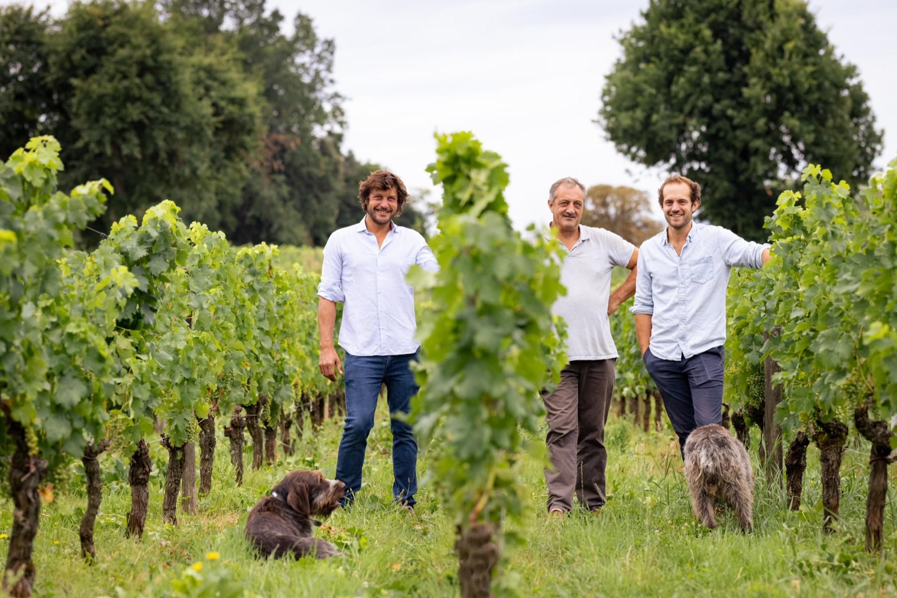 The David Beaulieu family in the vines of Château Coutet